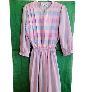 Vintage Jonathan Martin Pastel Stripe Dress